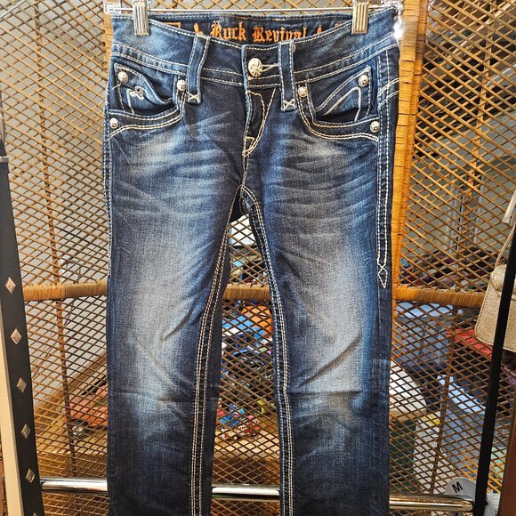 Rock Revival Sz. 25 Women Ankle Jeans Excellent Condition - Picture 1 of 4